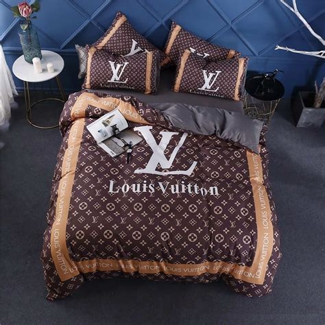 louis vuitton comforter set queen|Louis Vuitton bedroom set.